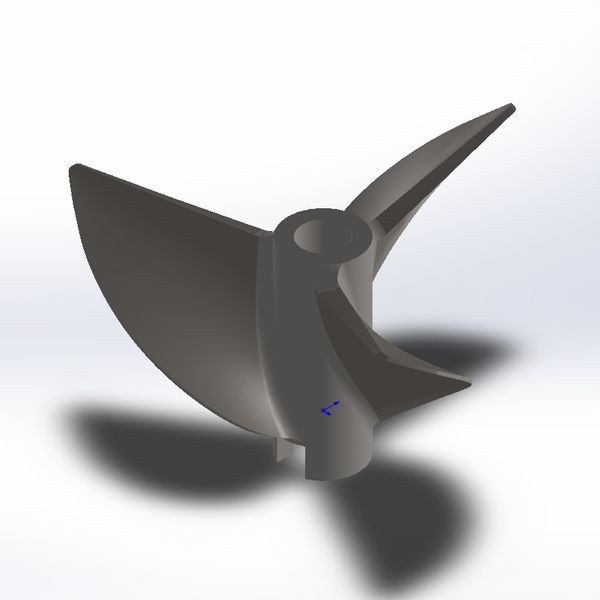 SAW V948/3 propeller stainless steel 3D printing V948-3-SS-PR photo